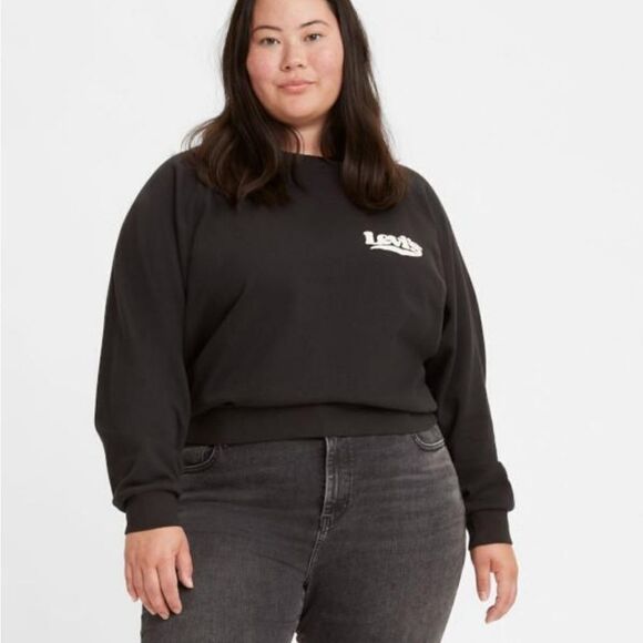 Levi's Trendy Plus Size Logo Sweatshirt - Picture 1 of 10